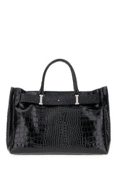 Black leather handbag -  | Wise