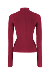 Maglione in misto viscosa fucsia -  | Wise