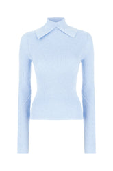Maglione in misto viscosa azzurro -  | Wise