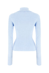 Maglione in misto viscosa azzurro -  | Wise