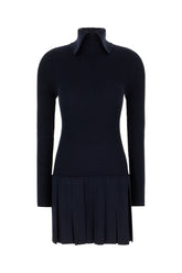 Abito in misto viscosa blu navy -  | Wise