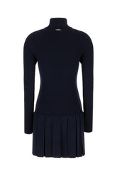Abito in misto viscosa blu navy -  | Wise