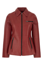 Tiziano red leather jacket -  | Wise
