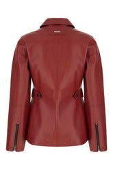 Tiziano red leather jacket -  | Wise