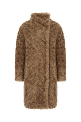 Cappotto in eco pelliccia biscotto -  | Wise