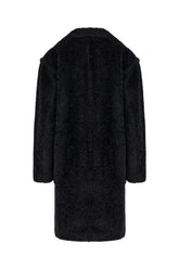 Cappotto in eco pelliccia nera -  | Wise