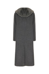 Cappotto in misto lana grigia -  | Wise