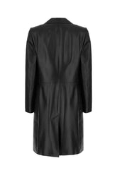 Cappotto in pelle nera -  | Wise