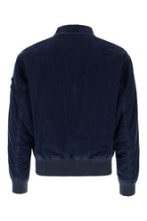 Giubbino imbottito in misto cotone imbottito blu navy -  | Wise