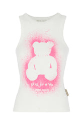 Top in cotone stretch avorio -  | Wise