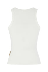 Top in cotone stretch avorio -  | Wise