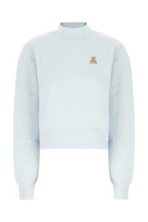 Felpa in cotone azzurro -  | Wise