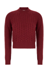 Maglione in misto lana vinaccia -  | Wise