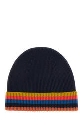 Midnight blue wool beanie hat -  | Wise