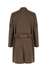 Cappotto in misto lana tortora -  | Wise