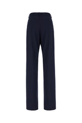 Embroidered wool blend pants -  | Wise