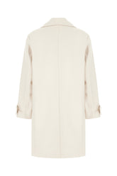 Cappotto in misto lana avorio -  | Wise
