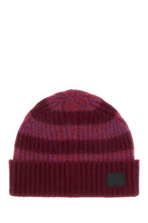 Multicolor wool blend beanie hat -  | Wise