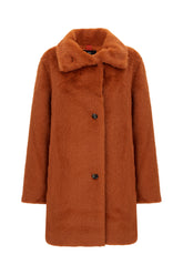 Cappotto in eco pelliccia mattone -  | Wise