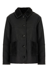 Piumino in simil pelle nera -  | Wise