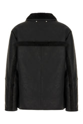 Piumino in simil pelle nera -  | Wise