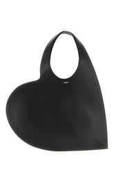 Borsa a spalla Double Heart in pelle nera -  | Wise