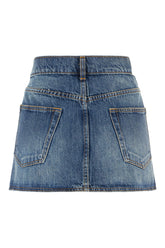 Denim mini skirt -  | Wise
