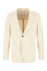 Ivory stretch cotton blazer -  | Wise