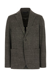 Printed stretch cotton blazer -  | Wise