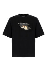 Black cotton t-shirt -  | Wise