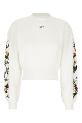 White cotton sweatshirt -  | Wise