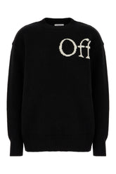 Black wool blend sweater -  | Wise