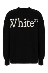 Black wool blend sweater -  | Wise