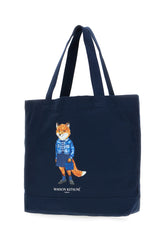 Borsa shopping in cotone blu navy -  | Wise