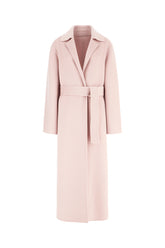 Pink wool blend coat -  | Wise