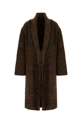 Embroidered wool blend coat -  | Wise
