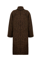 Embroidered wool blend coat -  | Wise