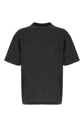 Charcoal cotton blend t-shirt -  | Wise