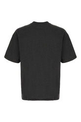 Charcoal cotton blend t-shirt -  | Wise