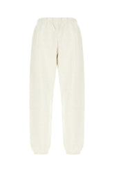Ivory cotton blend joggers -  | Wise