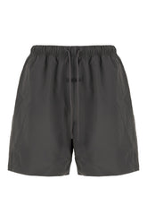 Dark grey stretch nylon bermuda shorts -  | Wise