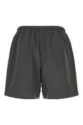 Dark grey stretch nylon bermuda shorts -  | Wise