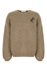 Dove grey stretch acrylic blend sweater -  | Wise