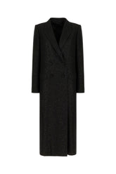 Black wool blend coat -  | Wise
