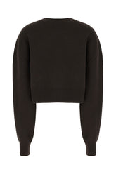 Maglione in misto lana stretch cioccolato -  | Wise