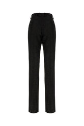 Black wool blend pants -  | Wise
