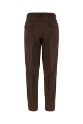 Pantalone in misto lana stretch cioccolato -  | Wise