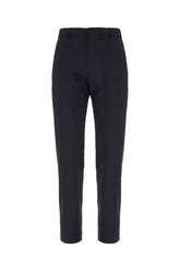 Pantalone in misto cotone stretch blu navy -  | Wise