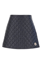 Midnight blue nylon mini skirt -  | Wise