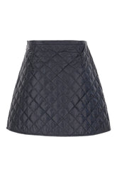 Midnight blue nylon mini skirt -  | Wise